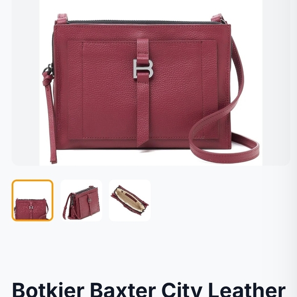 Botkier Baxter City Crossbody Bag - Deep Red